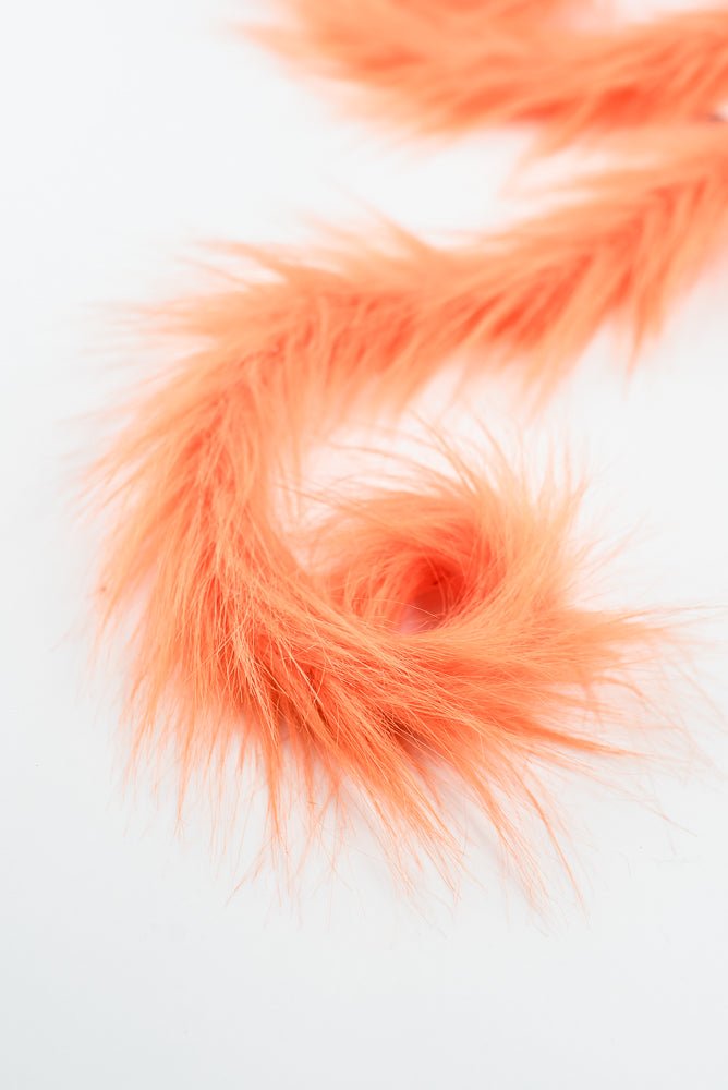 Orange Furry Spiral Curly Spray - Greenery Market57302OR