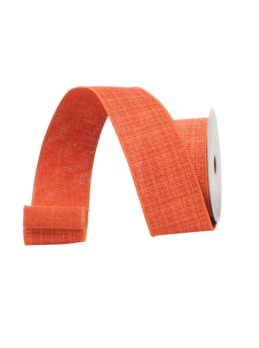 Orange Harvest Tweed Farrisilk Wired Ribbon - 2.5" - Greenery MarketRibbons & TrimRS259 - 52