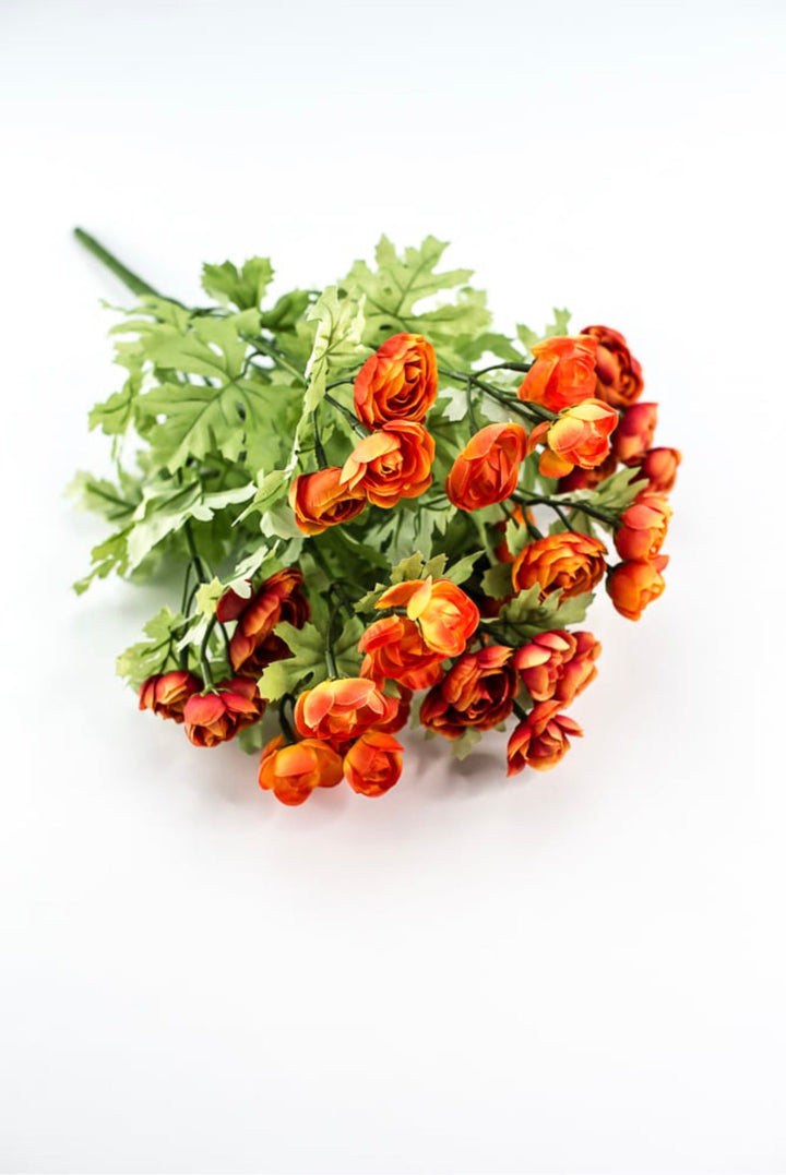 Orange mini ranunculus bush 16” - Greenery Market84399 - OR
