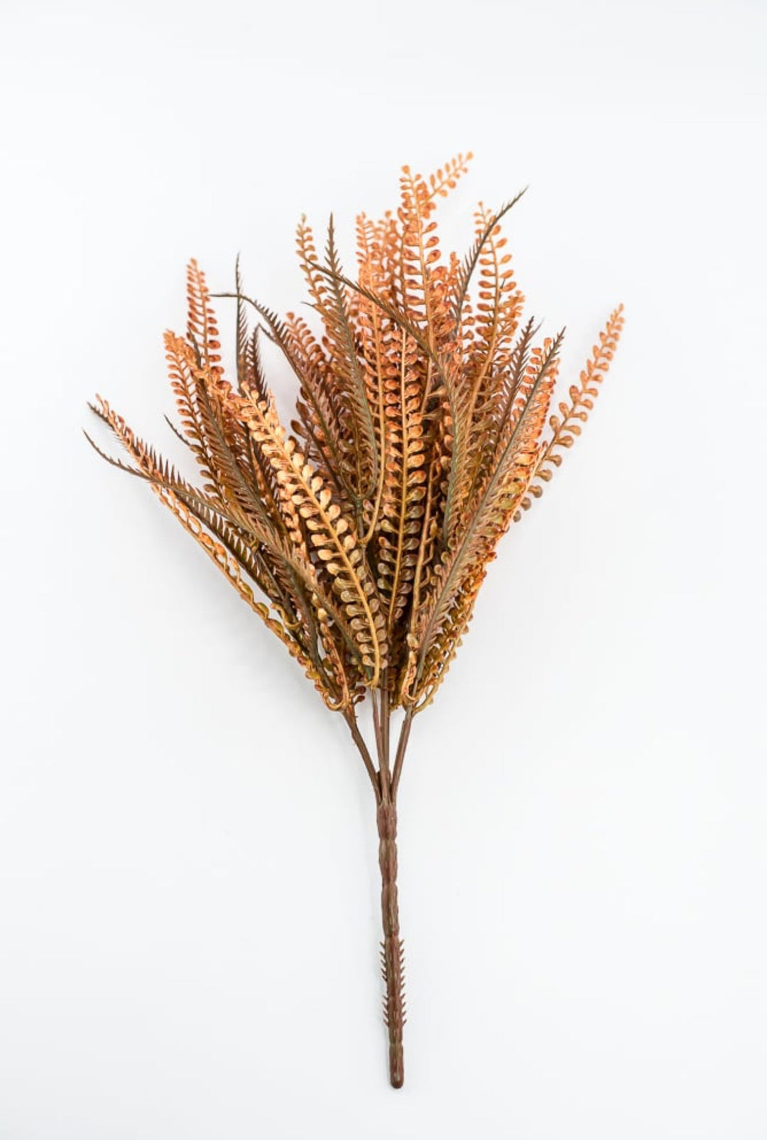 Orange Plastic Bead Grass Leaves Bush - Greenery Market57355OR