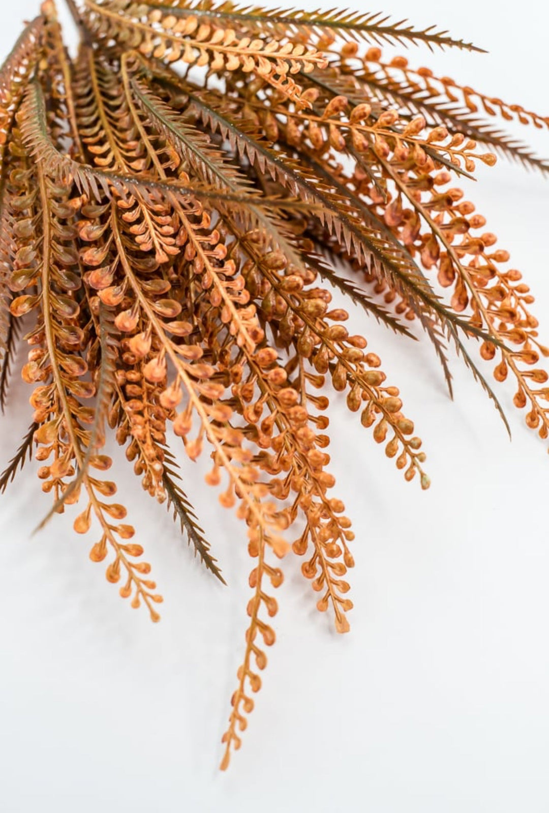 Orange Plastic Bead Grass Leaves Bush - Greenery Market57355OR
