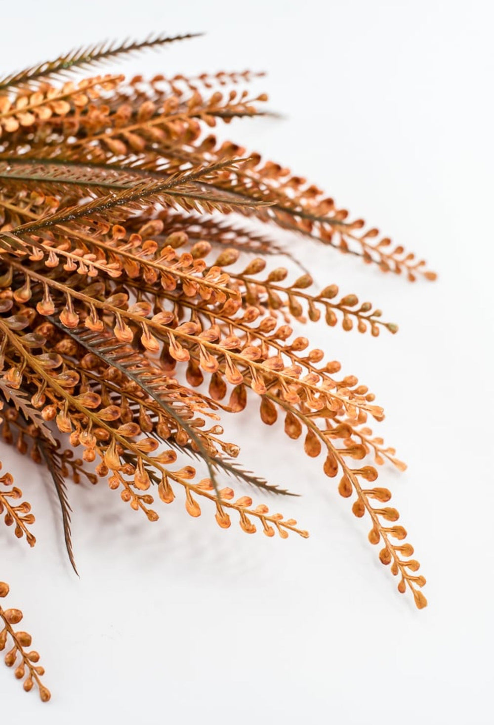 Orange Plastic Bead Grass Leaves Bush - Greenery Market57355OR