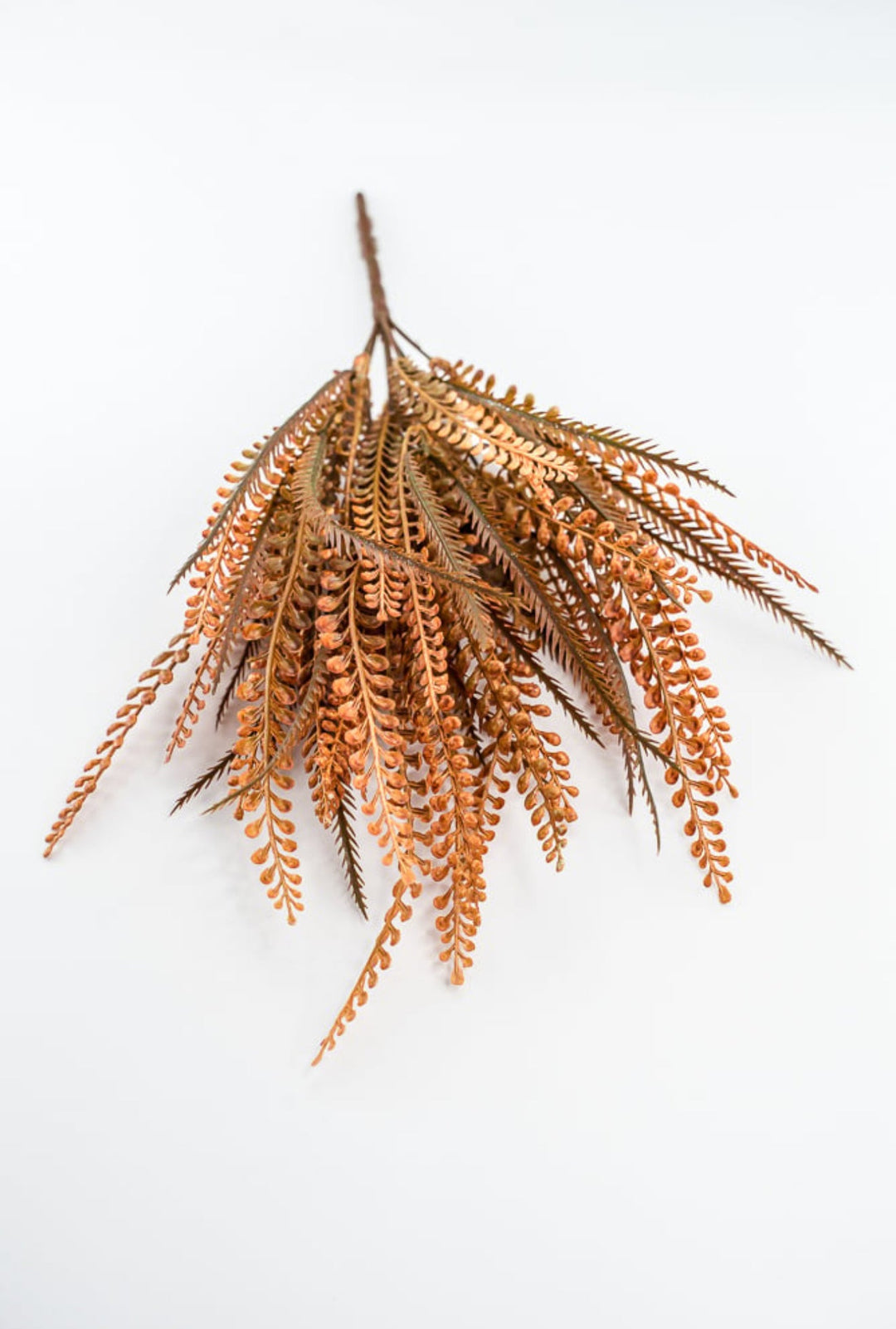 Orange Plastic Bead Grass Leaves Bush - Greenery Market57355OR