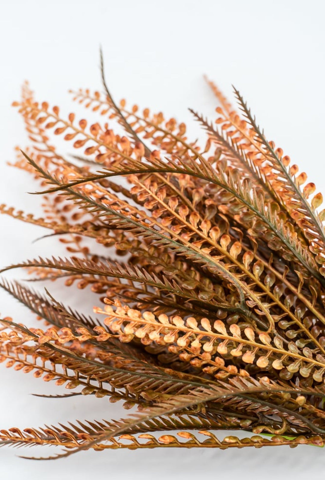 Orange Plastic Bead Grass Leaves Bush - Greenery Market57355OR