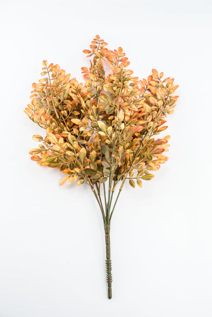 Orange Plastic Hemlock Bush - Greenery Market57317OR