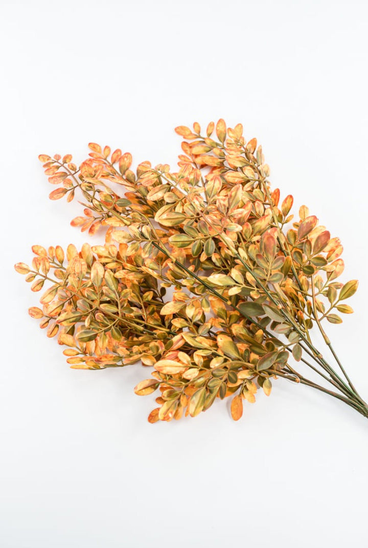 Orange Plastic Hemlock Bush - Greenery Market57317OR