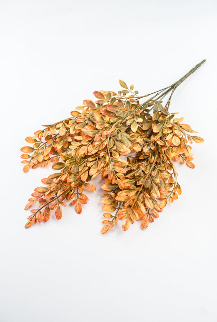 Orange Plastic Hemlock Bush - Greenery Market57317OR