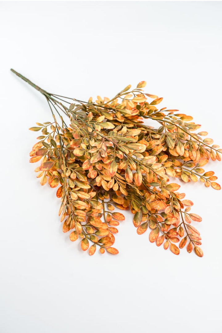 Orange Plastic Hemlock Bush - Greenery Market57317OR