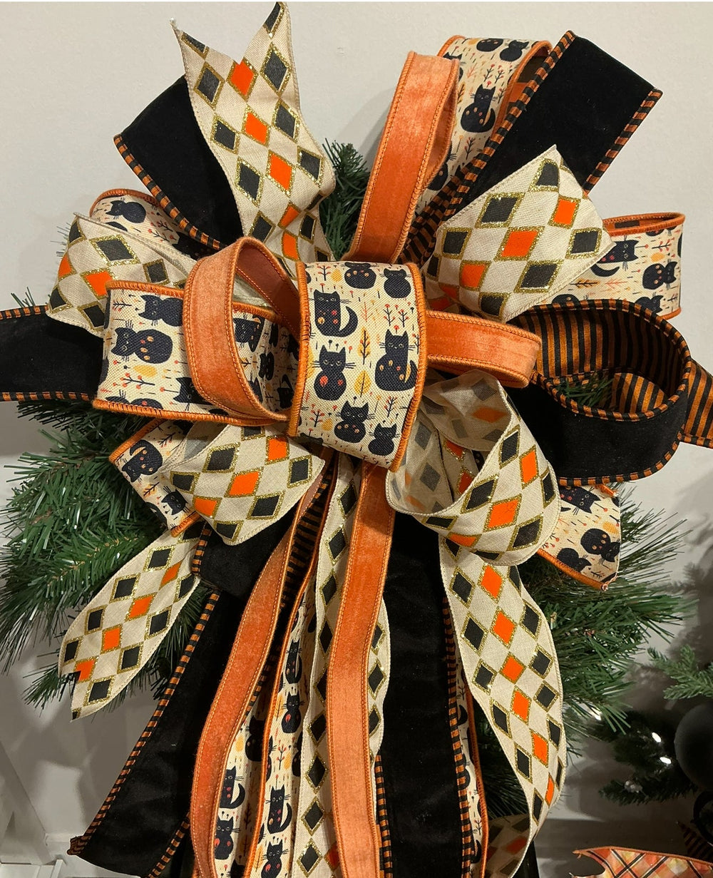 Orange Wired Velour Ribbon - 1" - Greenery Market7126W - 780 - 25E