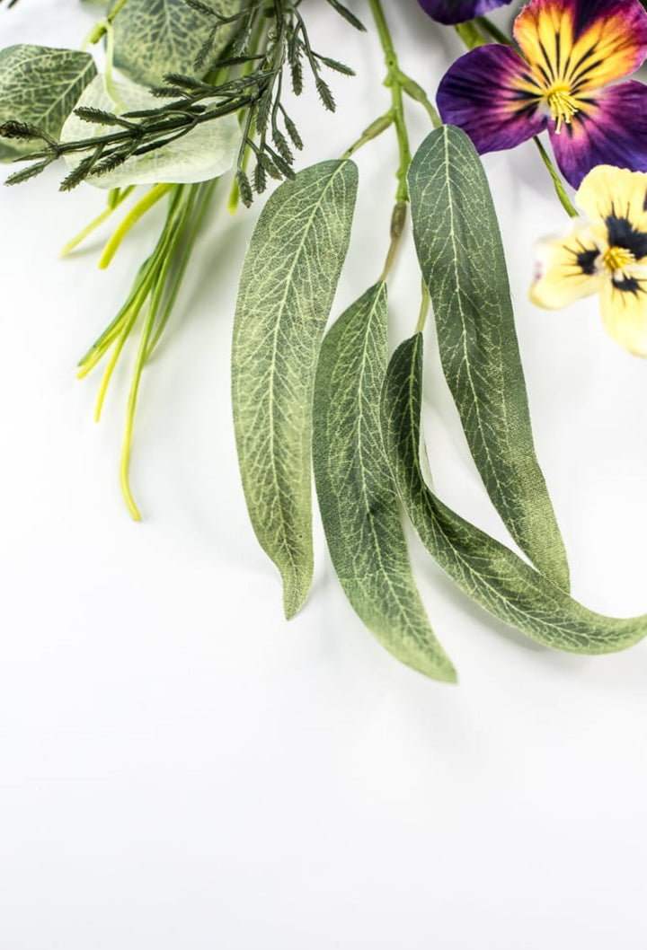 Pansy and greenery pick - Greenery Marketartificial flowers62843