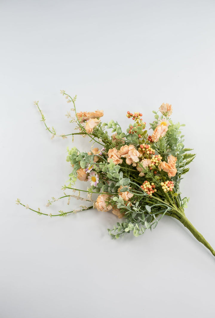 Peach, Artificial, Wild Flower Bush - Greenery MarketArtificial Flora64851 - PH