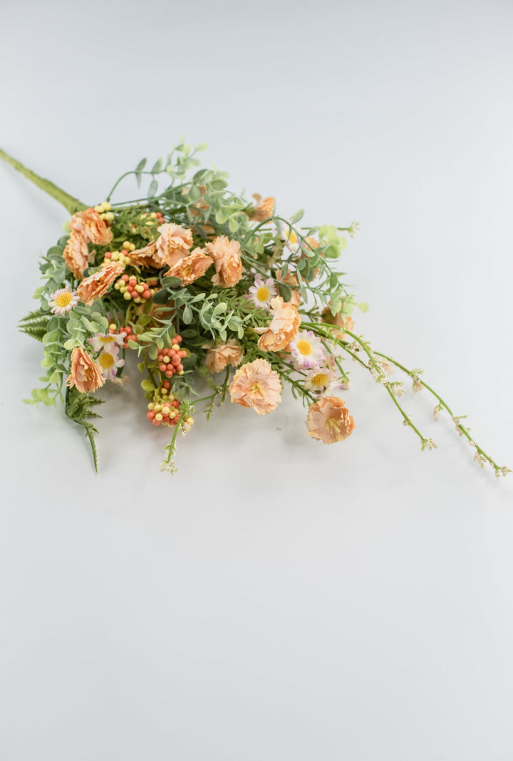 Peach, Artificial, Wild Flower Bush - Greenery MarketArtificial Flora64851 - PH