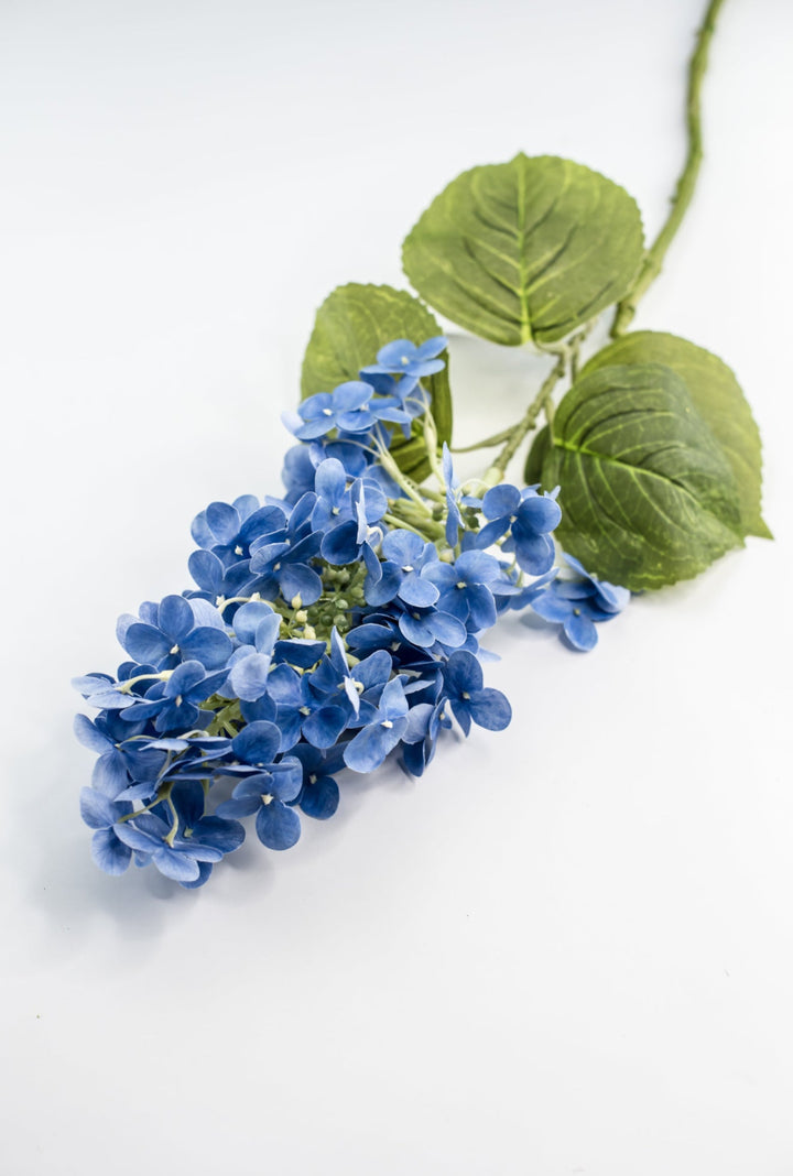 Peegee hydrangea stem - blue - real touch - Greenery Market6466 - B