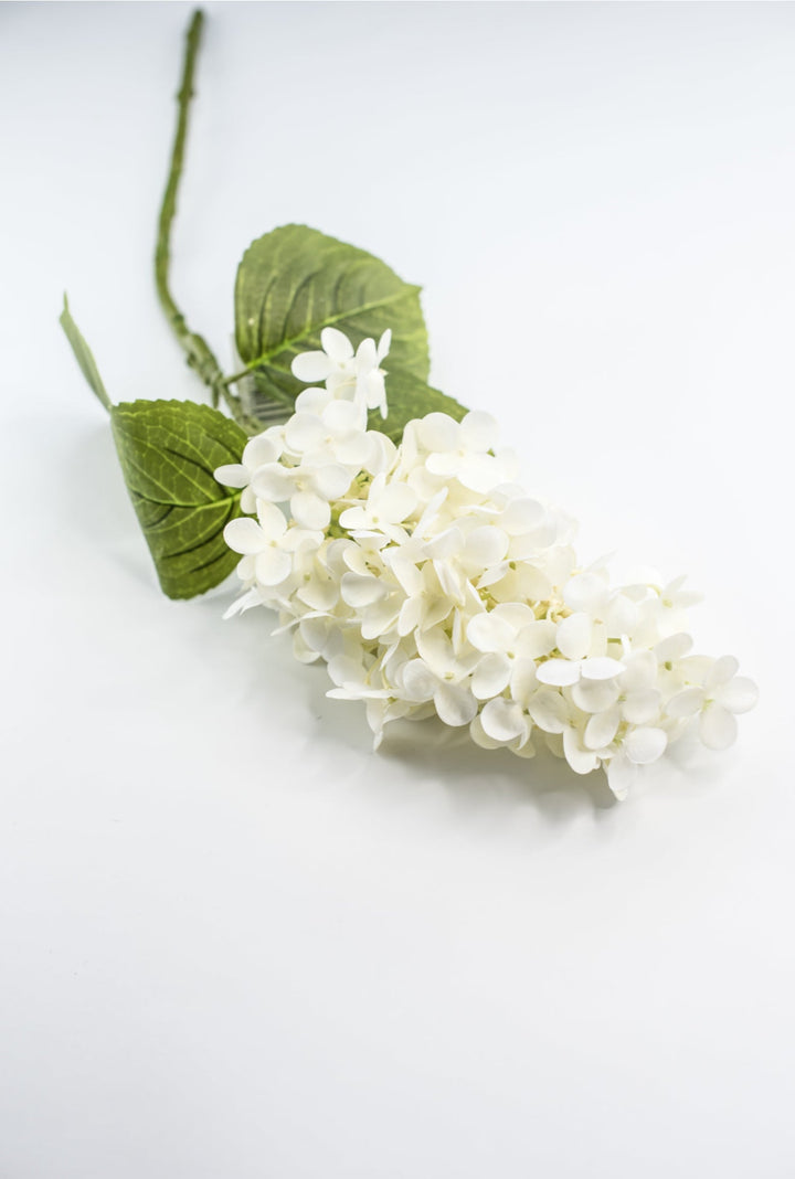Peegee hydrangea stem - white - real touch - Greenery Market6466 - W