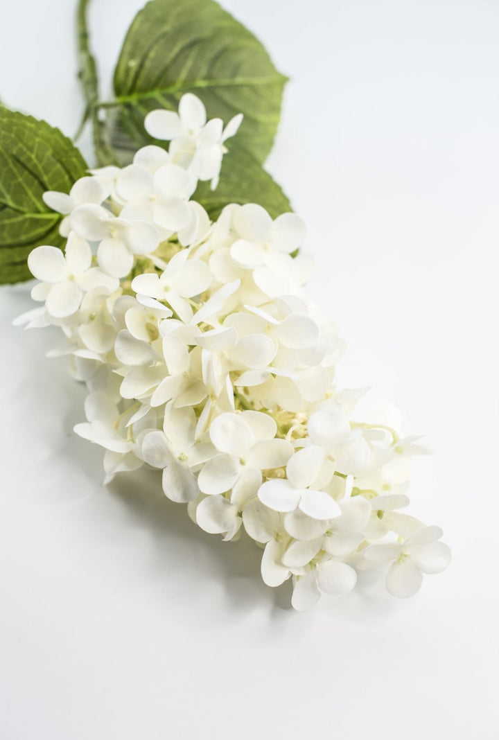 Peegee hydrangea stem - white - real touch - Greenery Market6466 - W