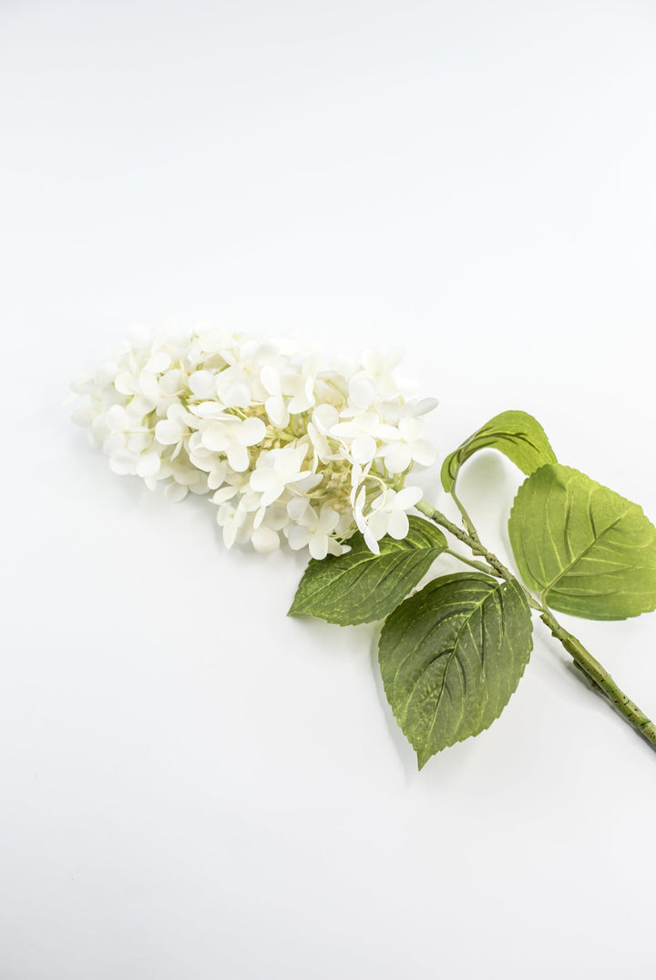 Peegee hydrangea stem - white - real touch - Greenery Market6466 - W