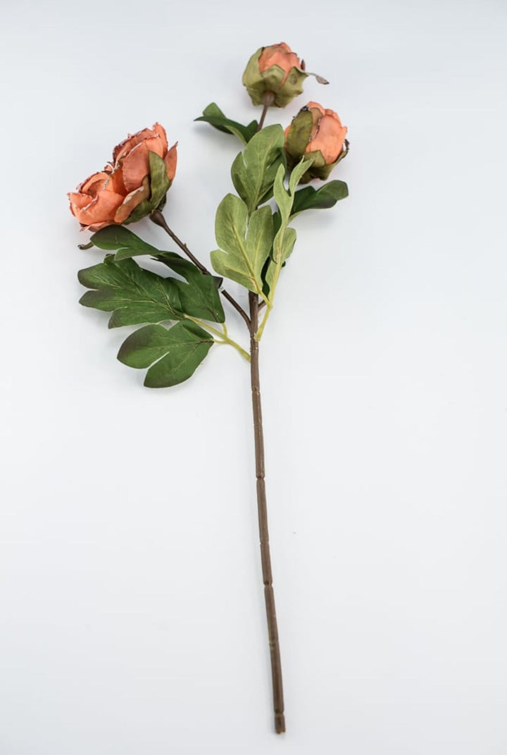 Peony spray - soft orange - Greenery Marketartificial flowers27856