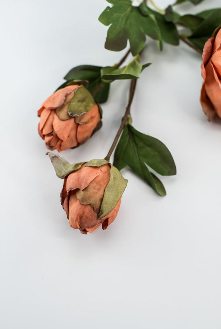 Peony spray - soft orange - Greenery Marketartificial flowers27856