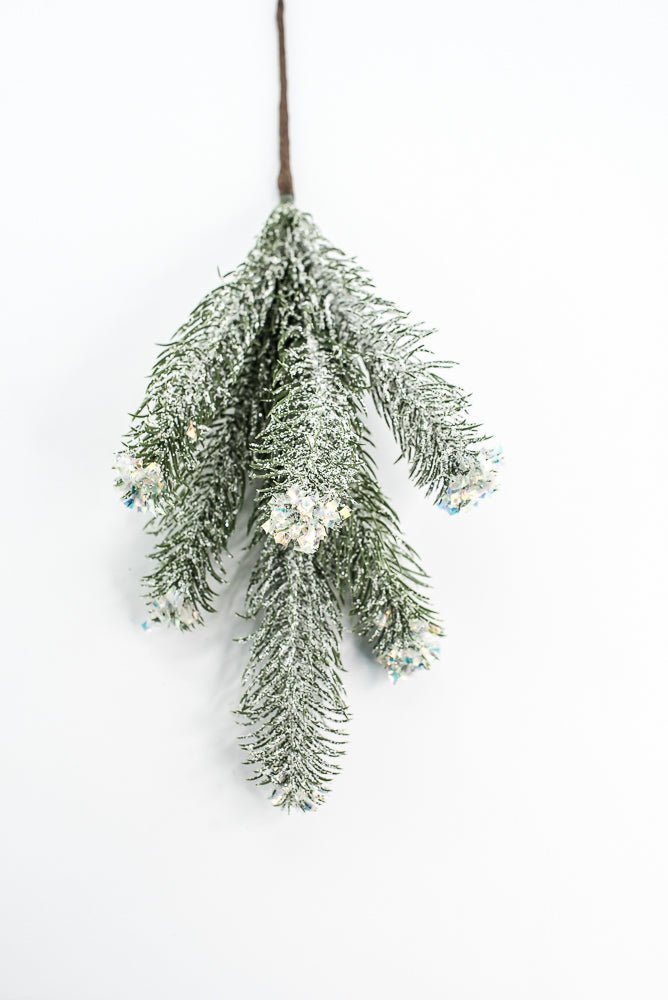 Pine Spray With Snow - Greenery Market85193