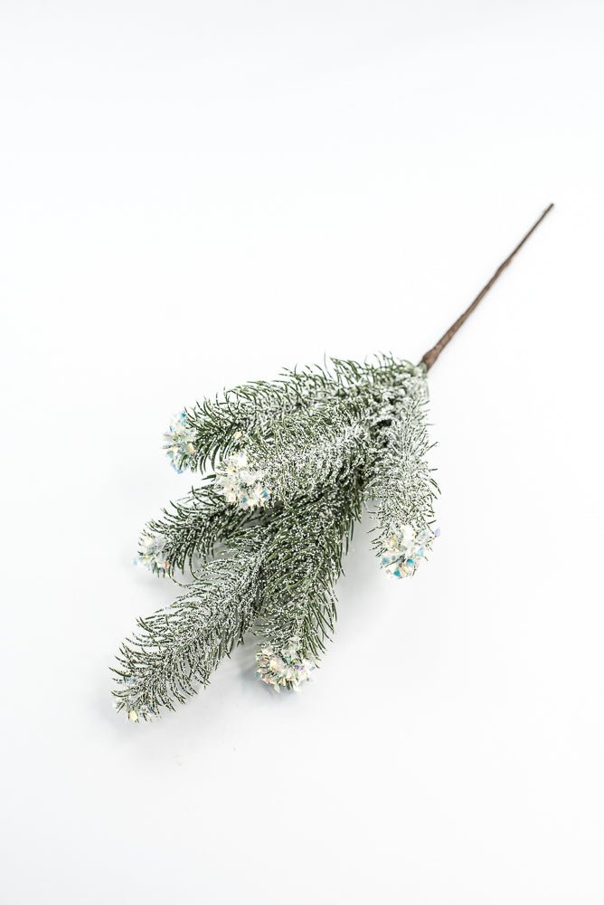 Pine Spray With Snow - Greenery Market85193