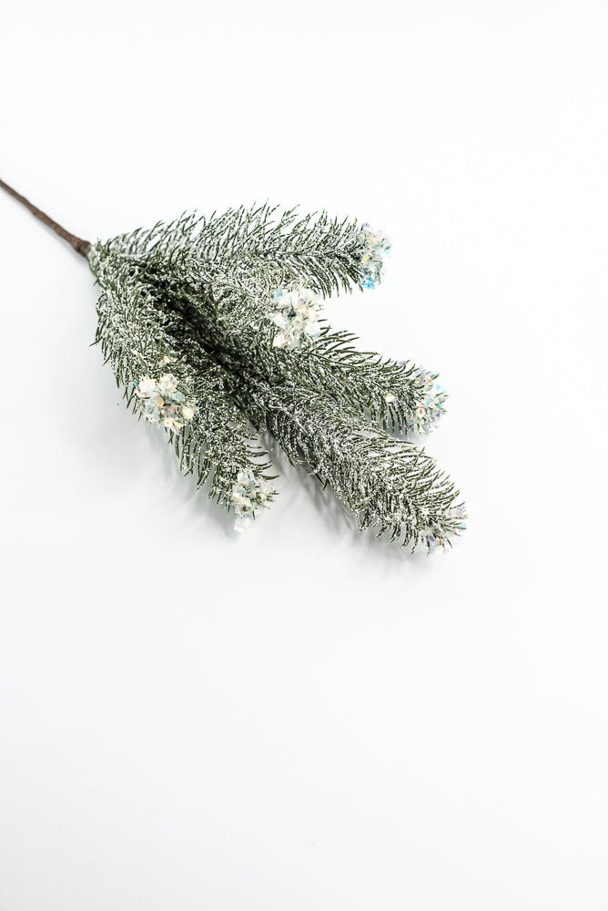 Pine Spray With Snow - Greenery Market85193