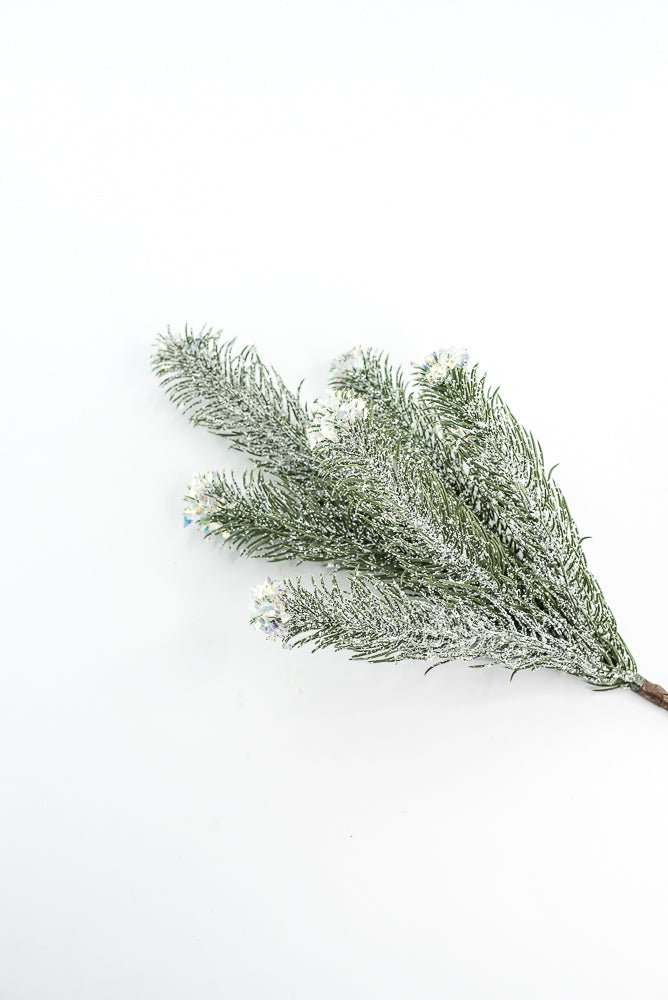Pine Spray With Snow - Greenery Market85193