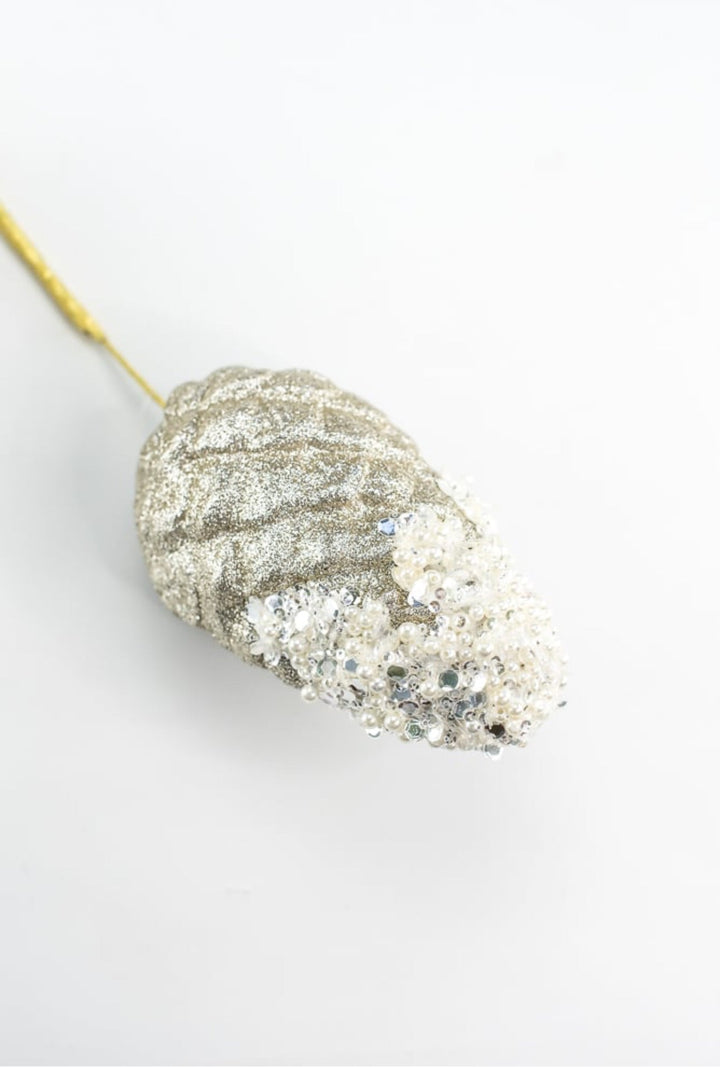 Pinecone With Pearls Spray - Greenery MarketHoliday Ornaments86050CH