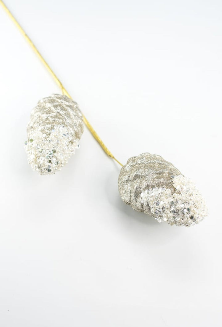 Pinecone With Pearls Spray - Greenery MarketHoliday Ornaments86050CH