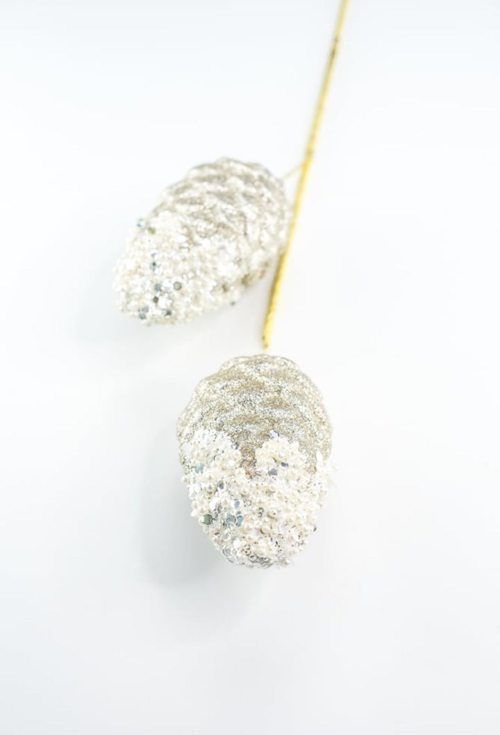 Pinecone With Pearls Spray - Greenery MarketHoliday Ornaments86050CH