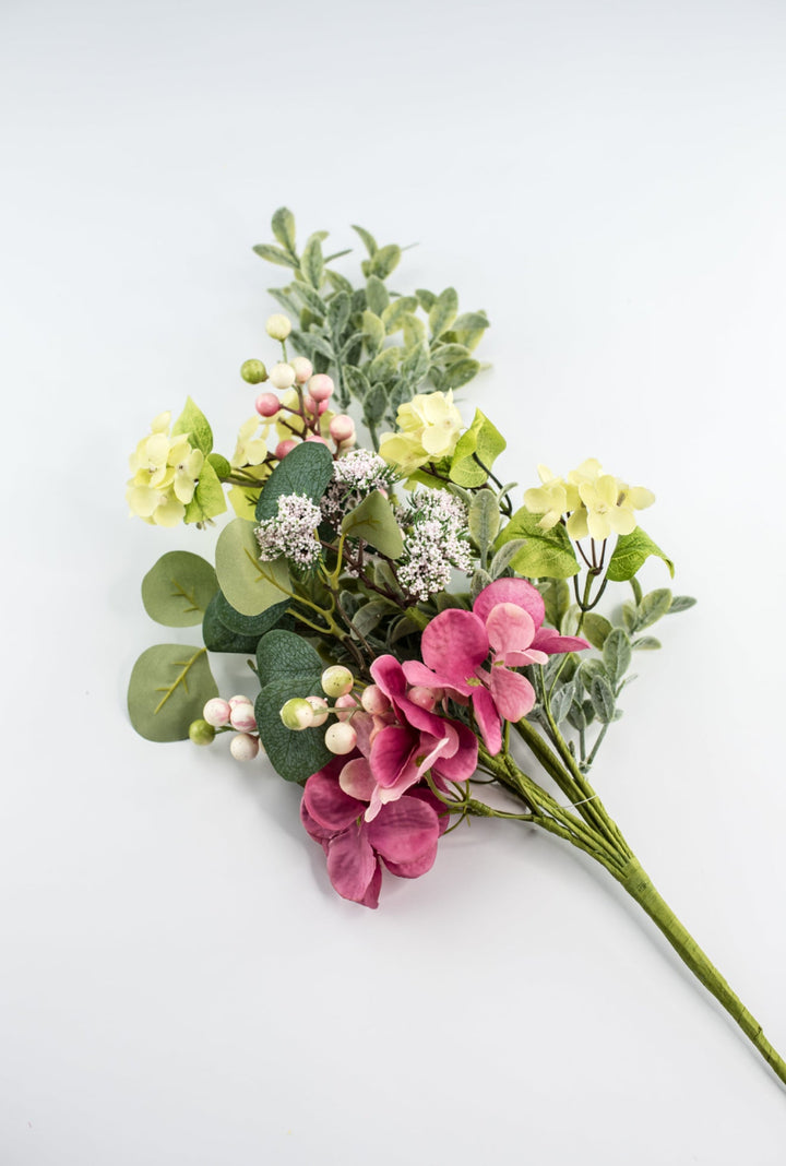 Pink and Green Hydrangea Mixed Spray - Greenery Market64962
