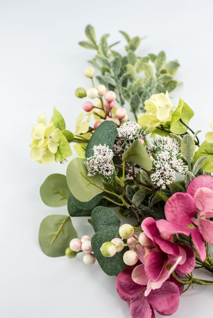 Pink and Green Hydrangea Mixed Spray - Greenery Market64962