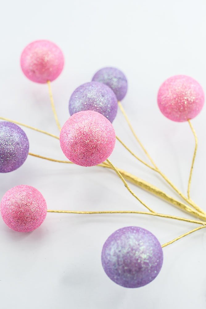 Pink and Lavender Ball Pick - Greenery Market86107PKLV