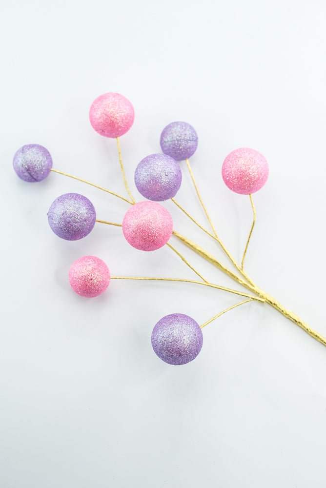 Pink and Lavender Ball Pick - Greenery Market86107PKLV