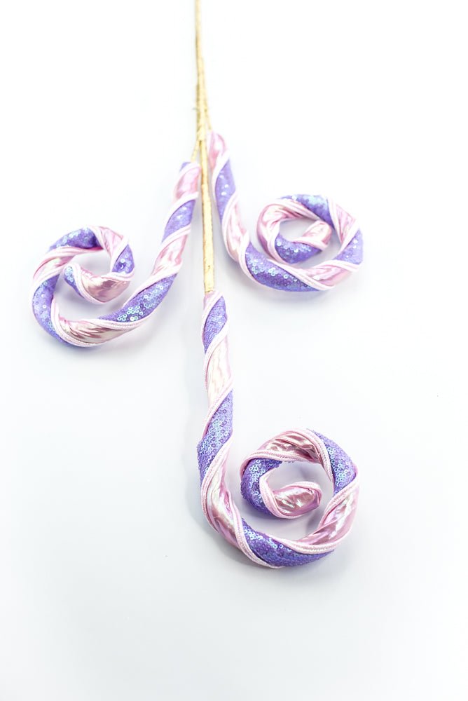 Pink and Lavender Spiral Curly Spray - Greenery Market86463PKLV