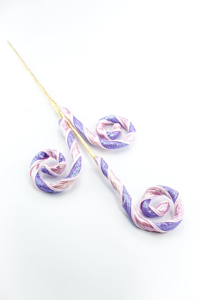 Pink and Lavender Spiral Curly Spray - Greenery Market86463PKLV