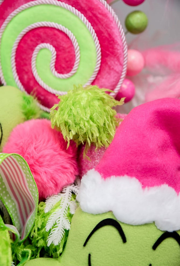 Pink and Lime Green Faux Lollipop Stem - Greenery MarketOrnamentsGM2122PKGN