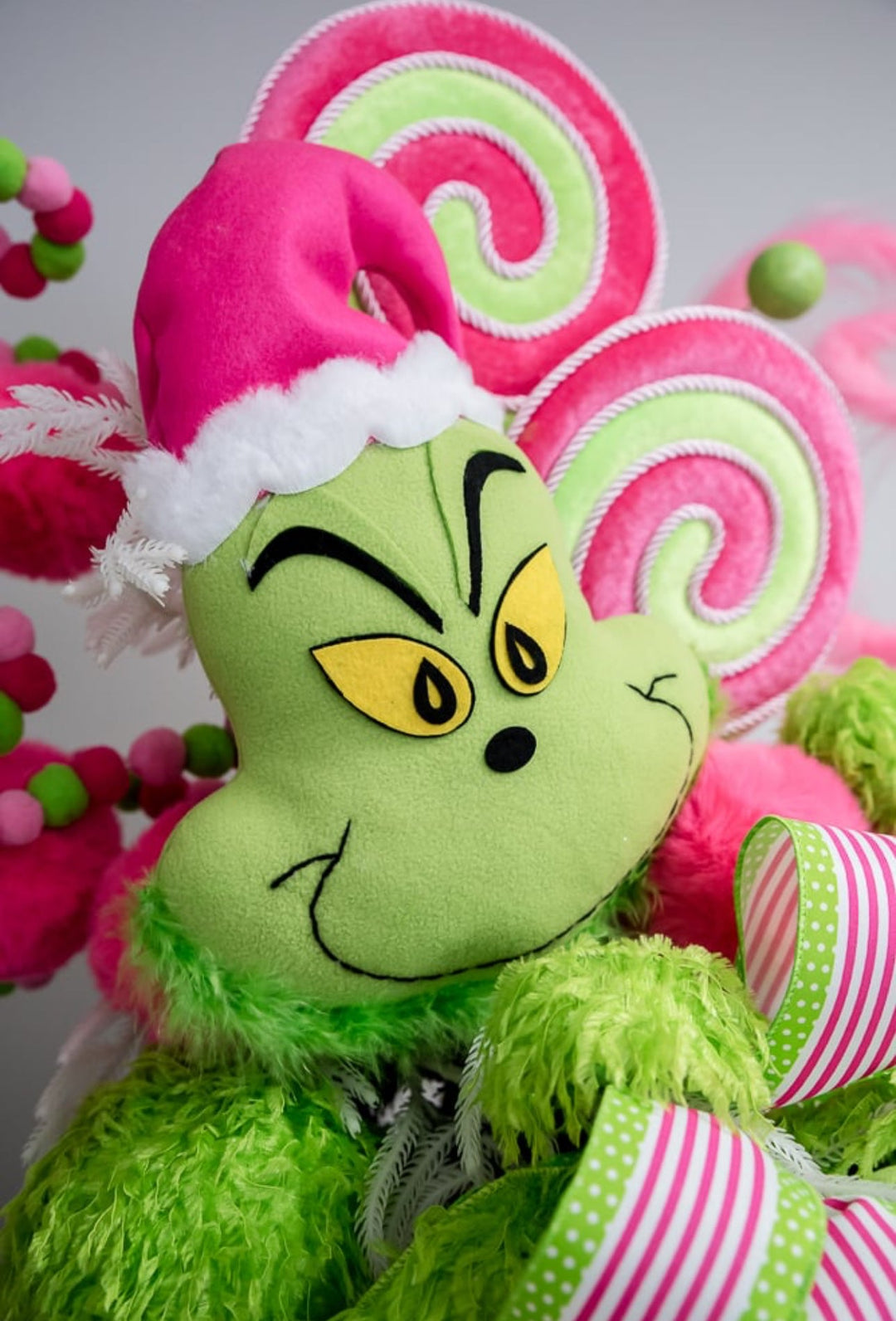 Pink and Lime Green Faux Lollipop Stem - Greenery MarketOrnamentsGM2122PKGN