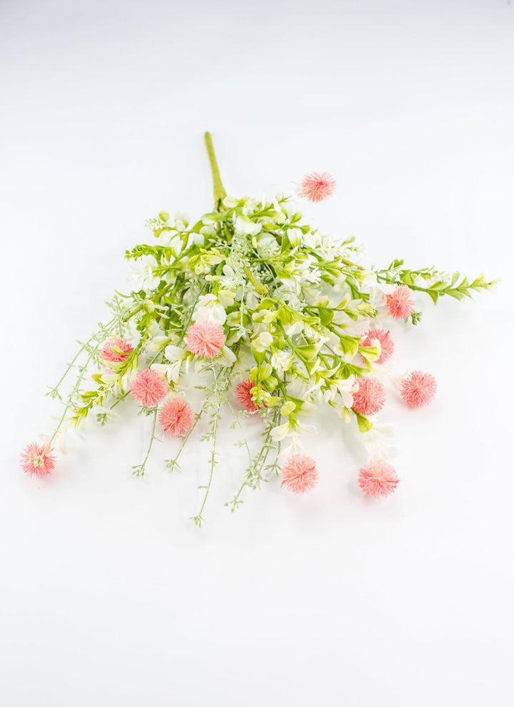 Pink, artificial thistle bush - Greenery MarketArtificial Flora64839 - PK