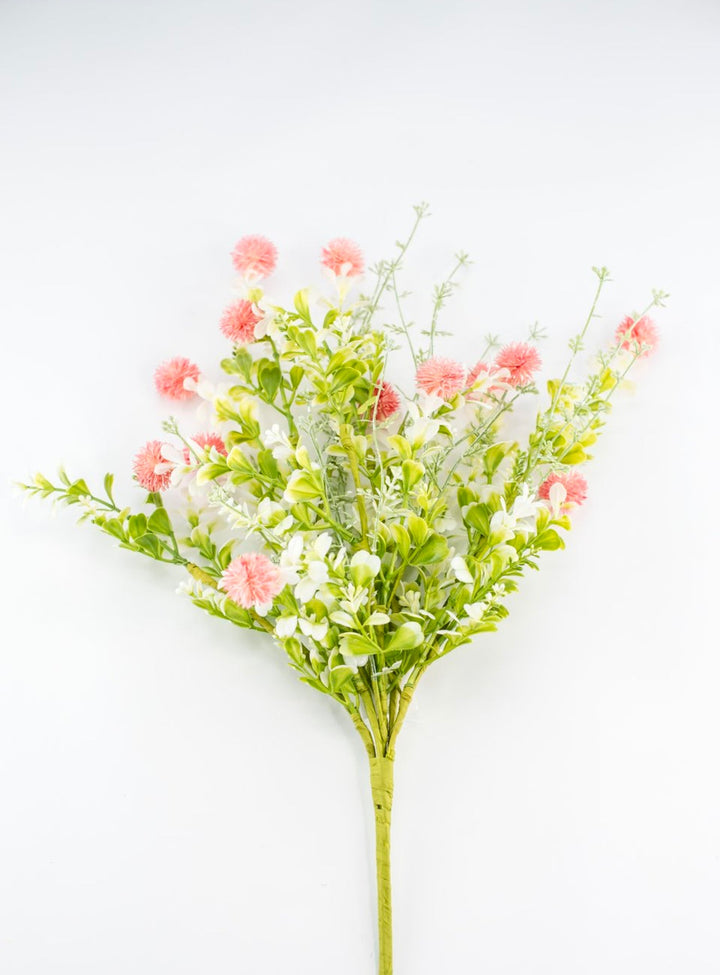 Pink, artificial thistle bush - Greenery MarketArtificial Flora64839 - PK