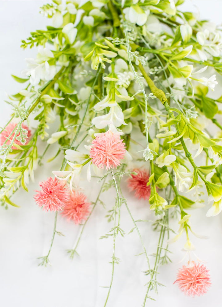 Pink, artificial thistle bush - Greenery MarketArtificial Flora64839 - PK