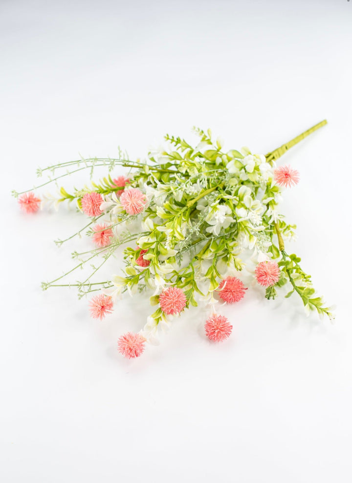 Pink, artificial thistle bush - Greenery MarketArtificial Flora64839 - PK