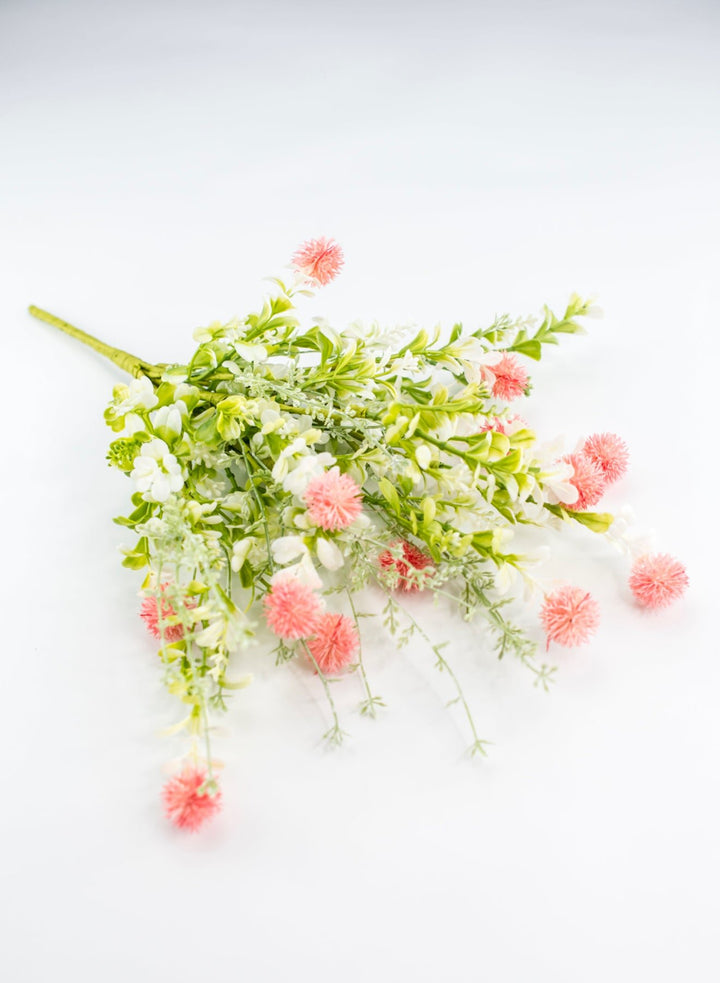 Pink, artificial thistle bush - Greenery MarketArtificial Flora64839 - PK