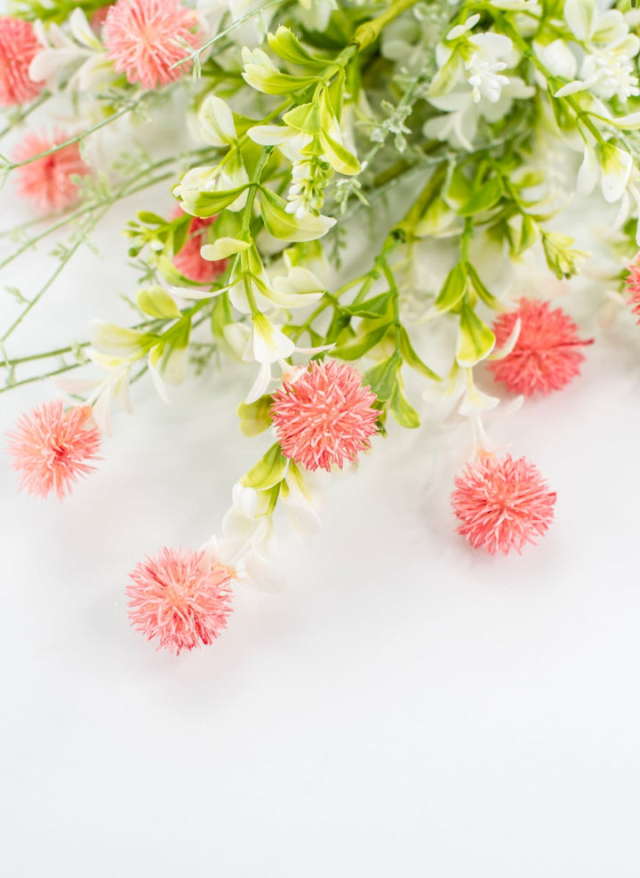 Pink, artificial thistle bush - Greenery MarketArtificial Flora64839 - PK