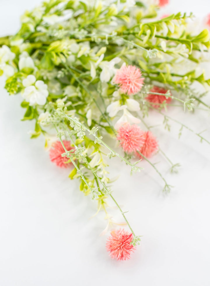 Pink, artificial thistle bush - Greenery MarketArtificial Flora64839 - PK