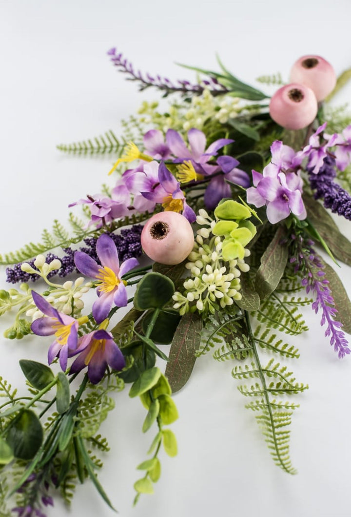 Pink berries, purple filler, and flower spray - Greenery Market63542SP28