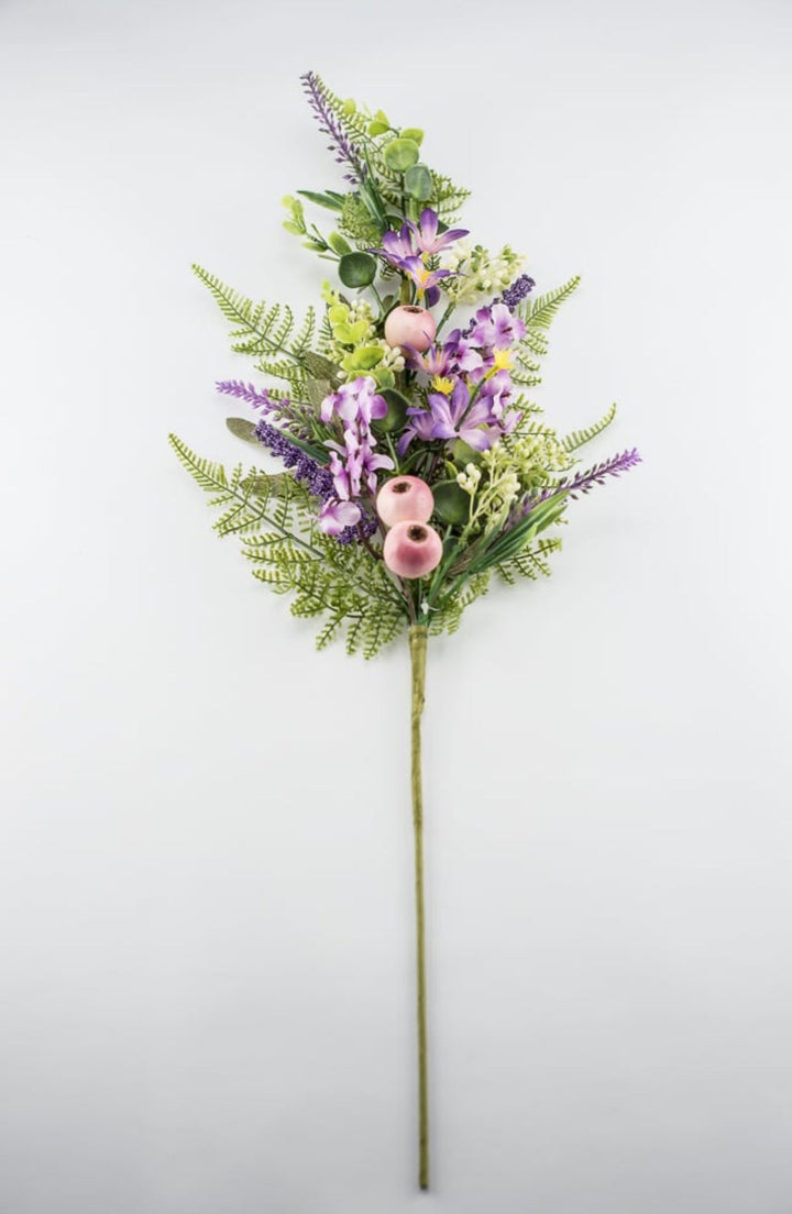 Pink berries, purple filler, and flower spray - Greenery Market63542SP28