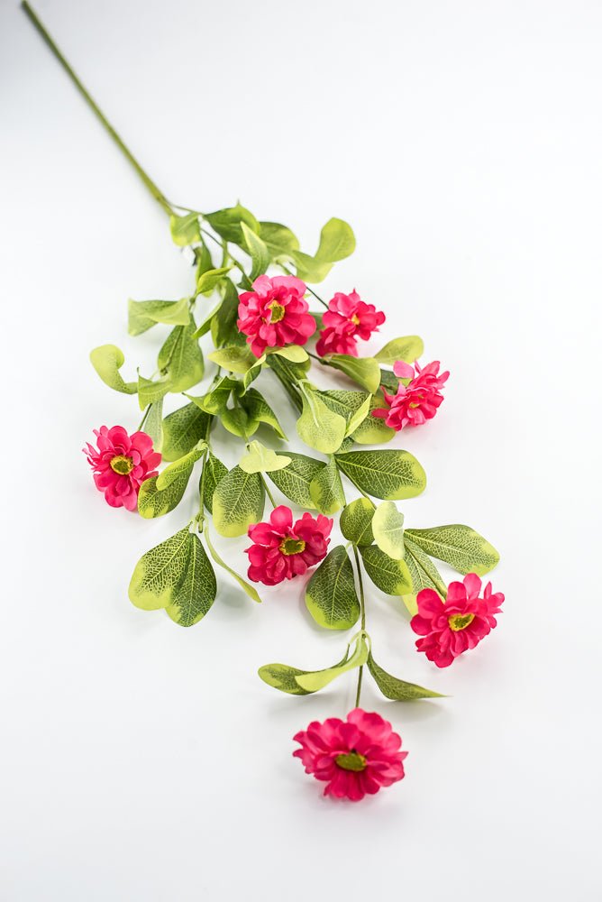 Pink Button Zinnia Spray - Greenery MarketMTF24321 BTY