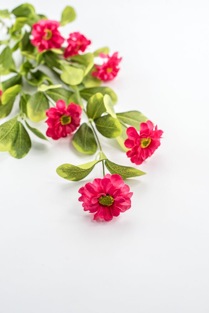 Pink Button Zinnia Spray - Greenery MarketMTF24321 BTY