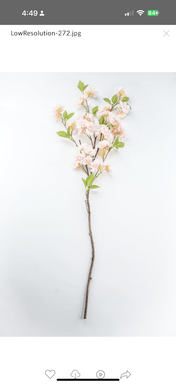 Pink, Cherry Blossom Spray - Greenery Market84019 - LT.PK