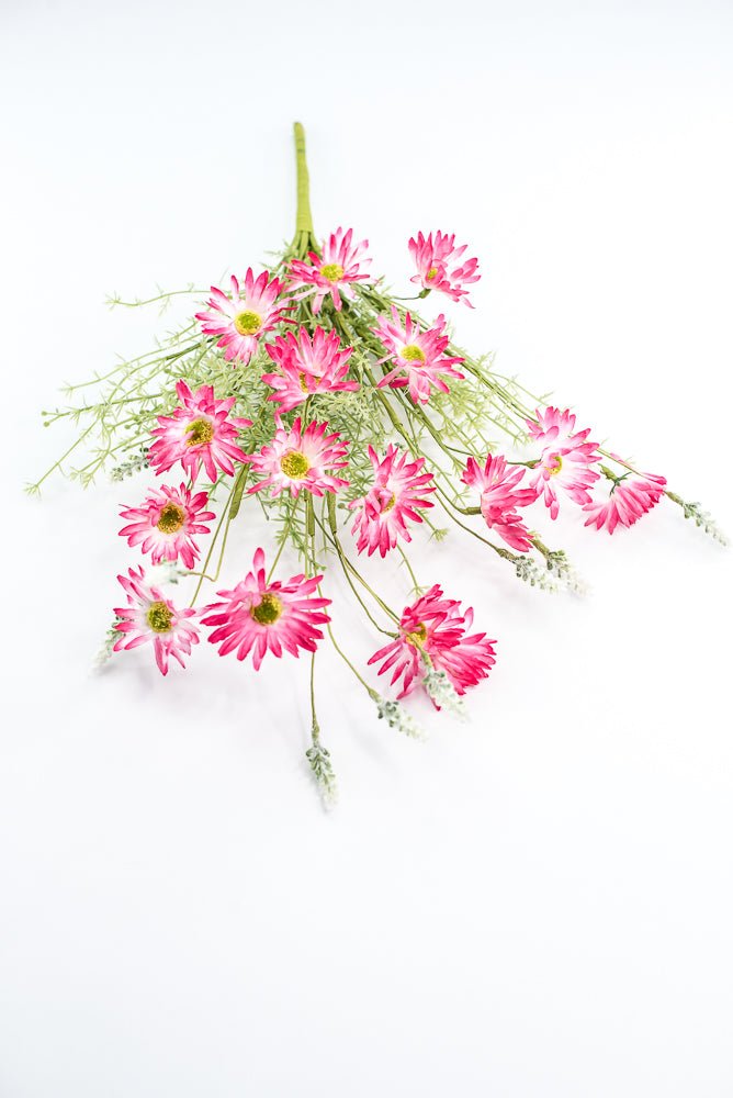 Pink daisies flower bush - Greenery Marketartificial flowers63307PK
